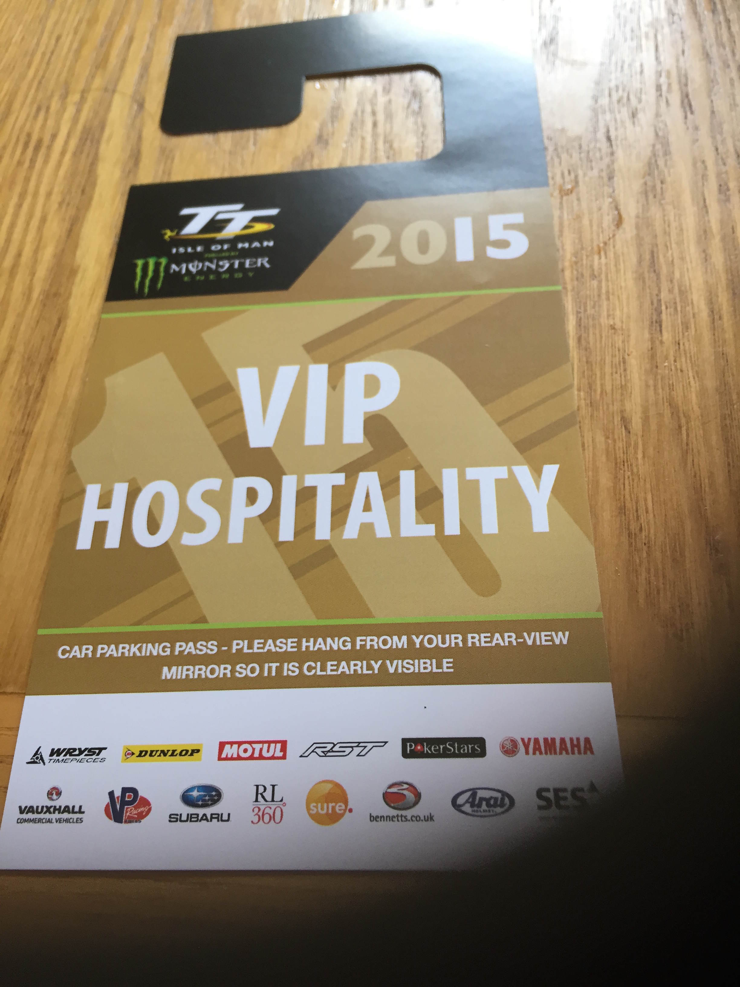 VIP hospitality tickets